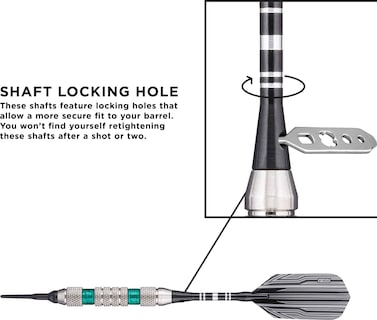 Foto 4 | Soft Tip Darts Viper Wind Runner, 18 G, Con Anillos Verdes - Venta Internacional.