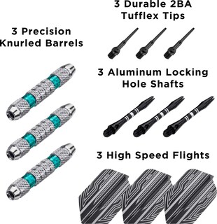 Foto 7 | Soft Tip Darts Viper Wind Runner, 18 G, Con Anillos Verdes - Venta Internacional.