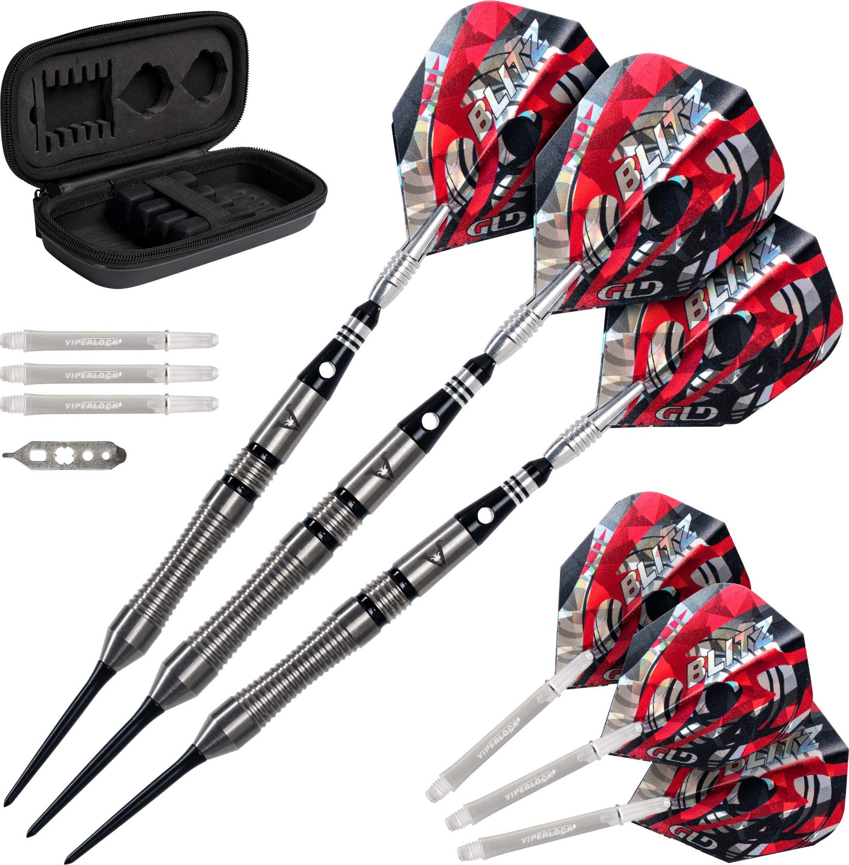 Foto 2 pulgar | Juego De Dardos Viper Blitz 95 Con Punta De Acero De Tungsteno, 22 G, Con Funda - Venta Internacional.