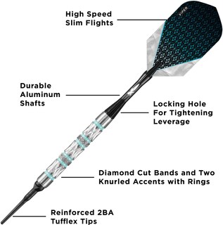 Foto 3 | Anillos Y Anillos Turquesas Darts Viper De Gld Products, 18 G - Venta Internacional.