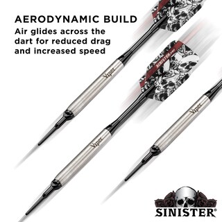 Foto 3 | Barril Darts Viper Teardrop, 16 G, Tungsteno Con Accesorios, Color Plateado - Venta Internacional.