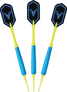 Foto 1 | Soft Tip Darts Viper V Glo, 18 G, Azul/amarillo, Para Dardos Electrónicos - Venta Internacional.