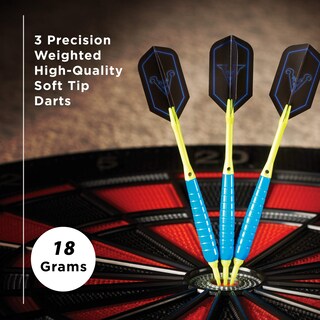 Foto 2 | Soft Tip Darts Viper V Glo, 18 G, Azul/amarillo, Para Dardos Electrónicos - Venta Internacional.