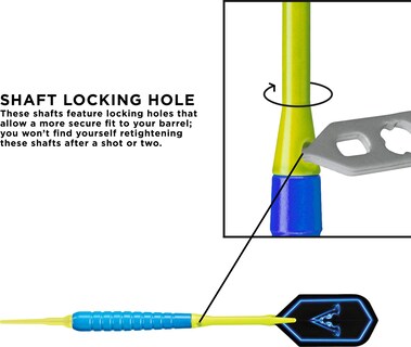 Foto 4 | Soft Tip Darts Viper V Glo, 18 G, Azul/amarillo, Para Dardos Electrónicos - Venta Internacional.