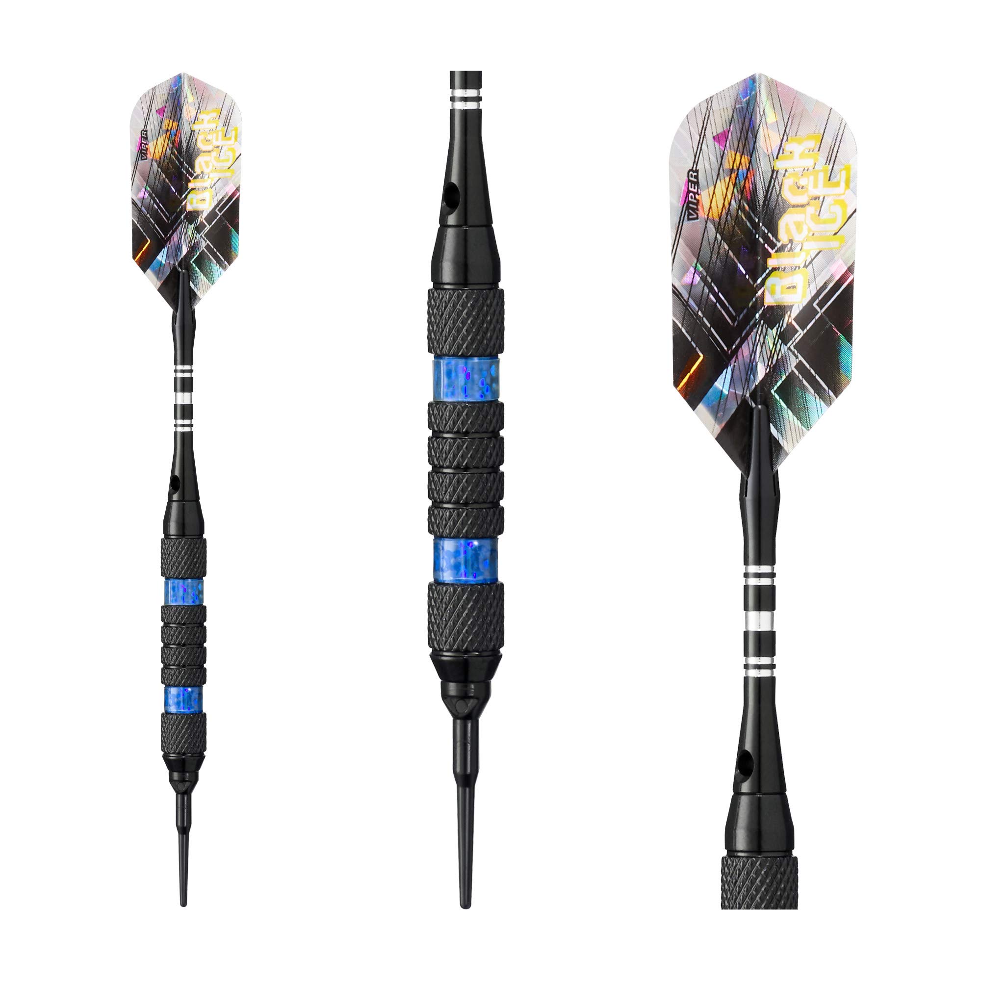 Foto 8 pulgar | Darts Viper Black Ice Soft Tip, 18 G, Con Anillos Azules - Venta Internacional.