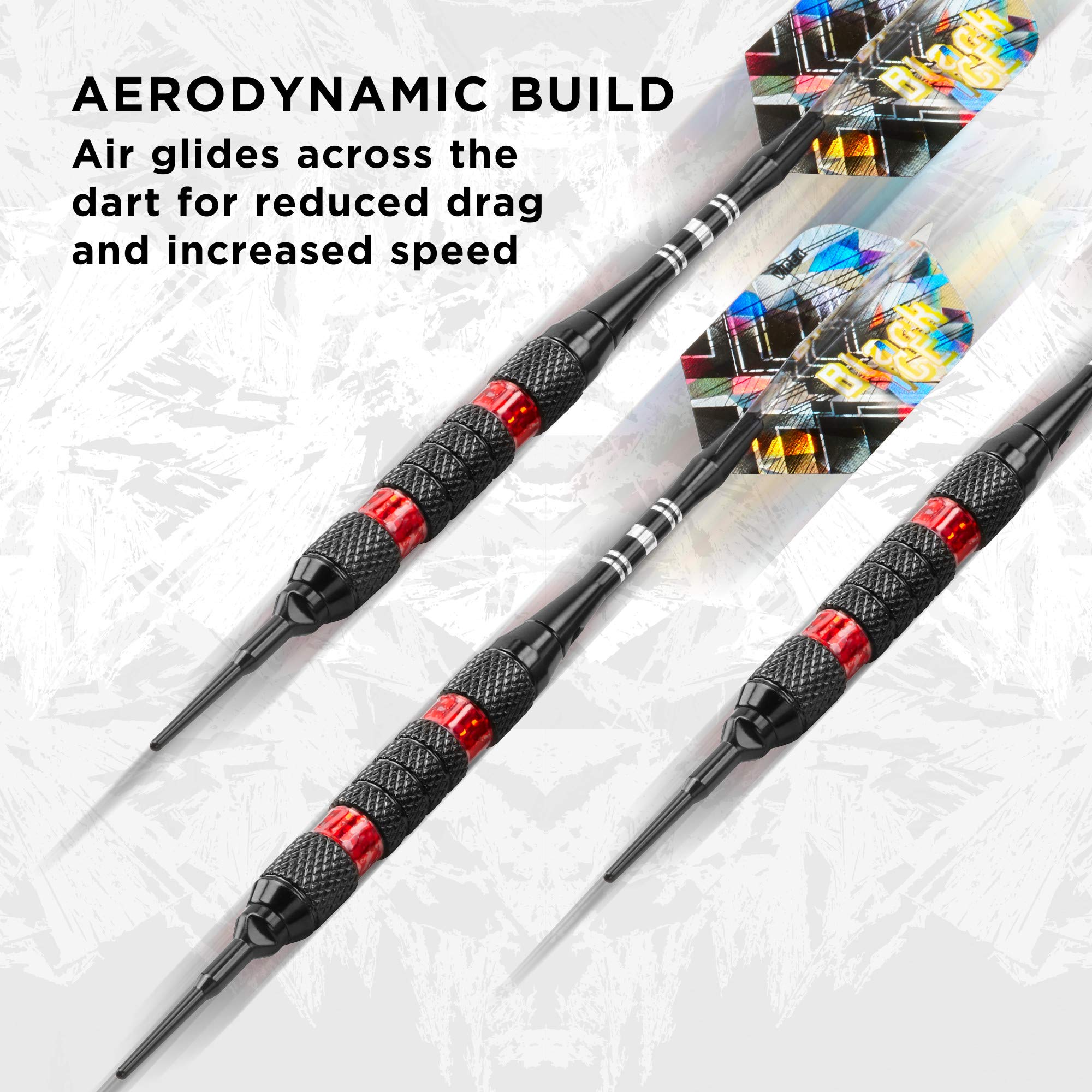 Foto 4 pulgar | Darts Viper Black Ice Soft Tip, 18 G, Con Anillos Rojos - Venta Internacional.