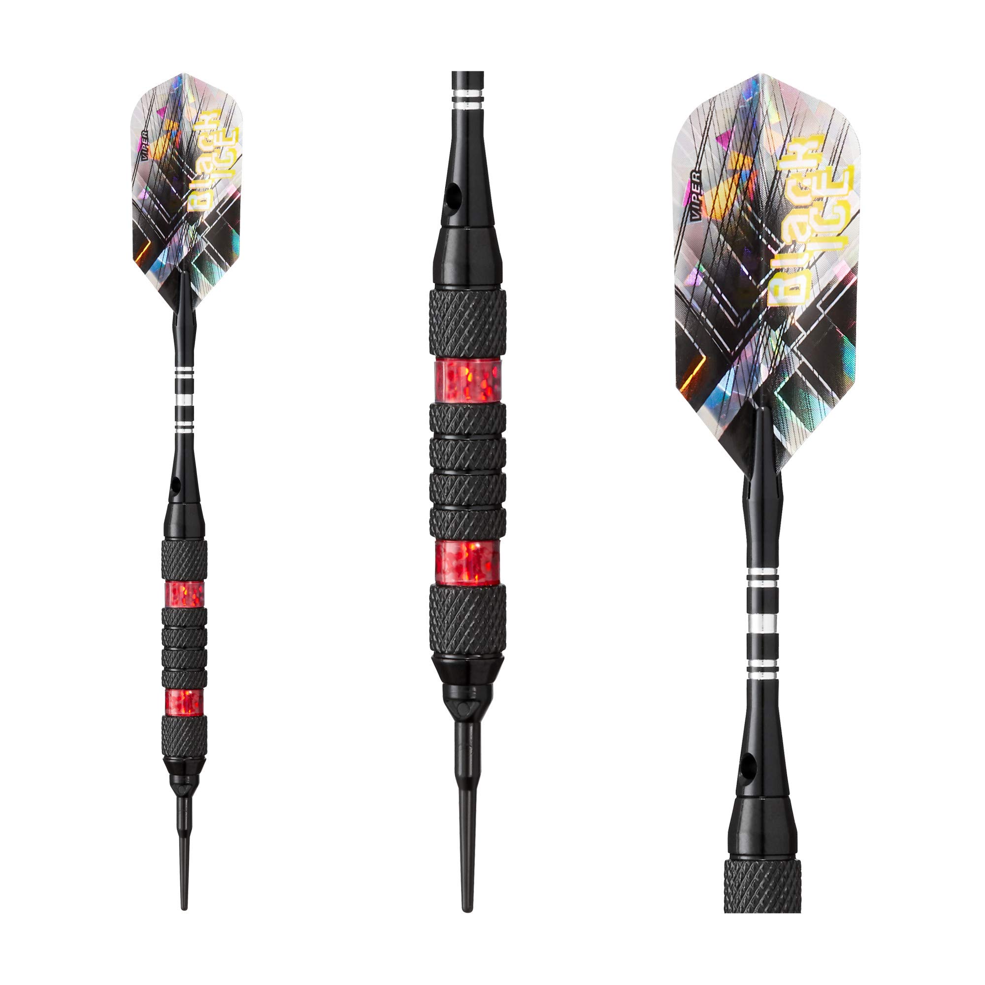 Foto 8 pulgar | Darts Viper Black Ice Soft Tip, 18 G, Con Anillos Rojos - Venta Internacional.