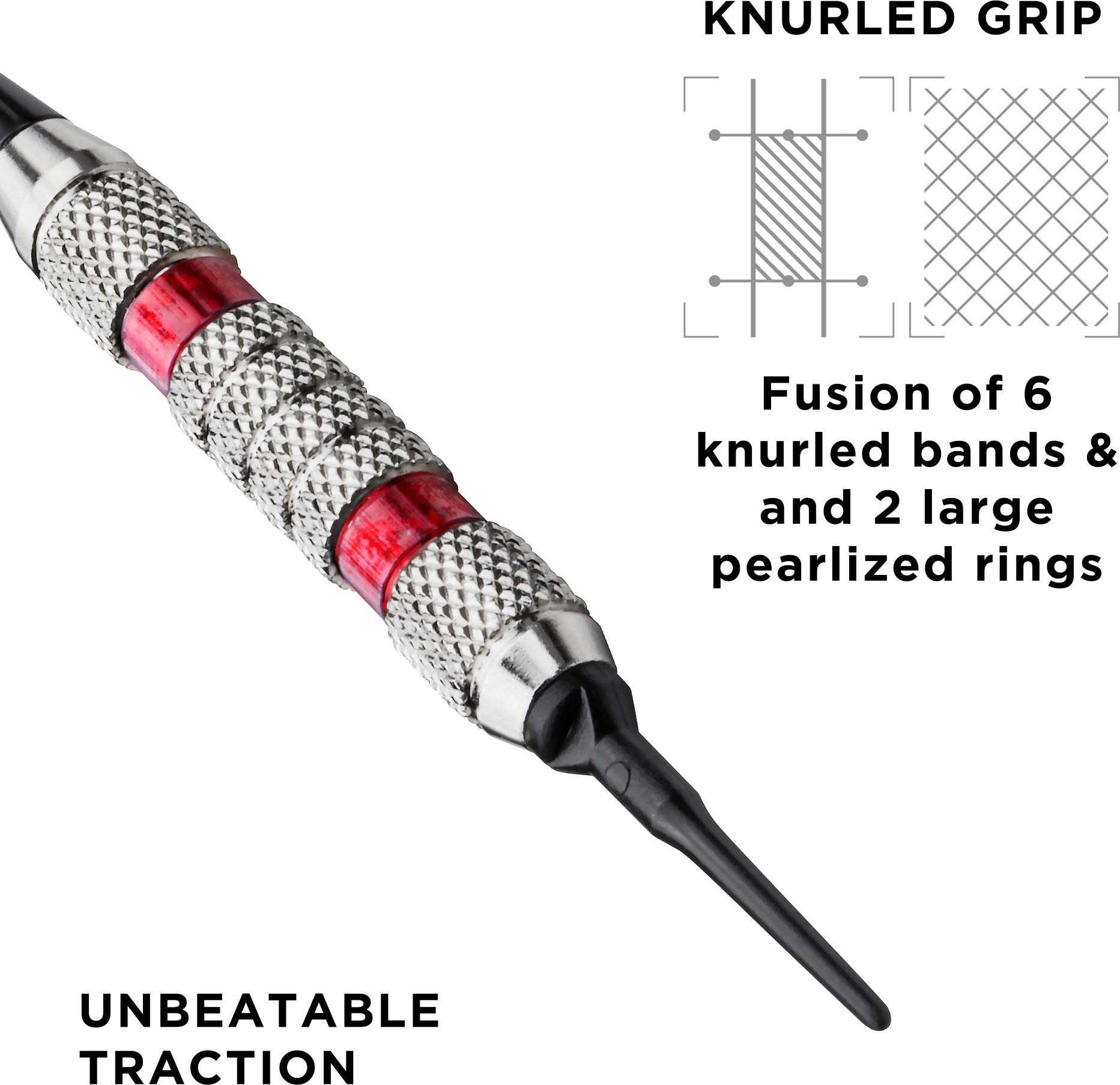Foto 7 pulgar | Darts Viper Wind Runner, Punta Blanda, 18 G, Con Anillos Rojos - Venta Internacional.