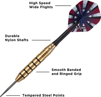 Foto 3 | Barriles De Latón Con Equilibrio Central De 25 G De Darts Viper De Gld Products - Venta Internacional.