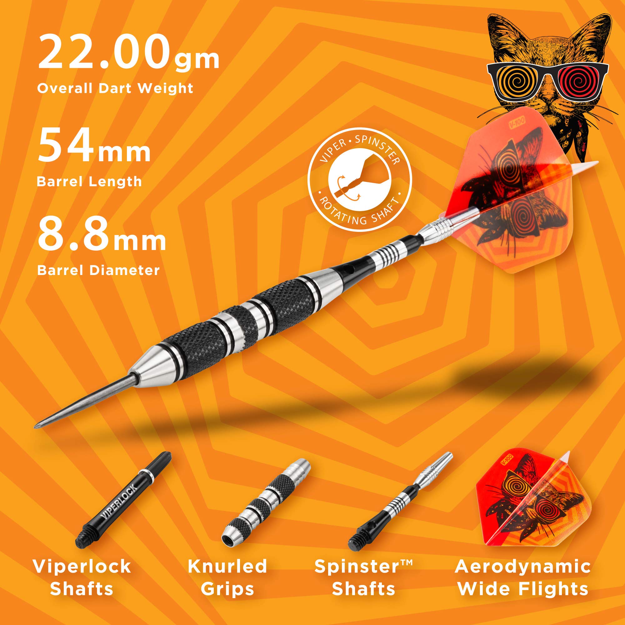 Foto 3 pulgar | Punta De Acero Darts Viper The Freak De 22 G Con Cañón Ranurado - Venta Internacional.