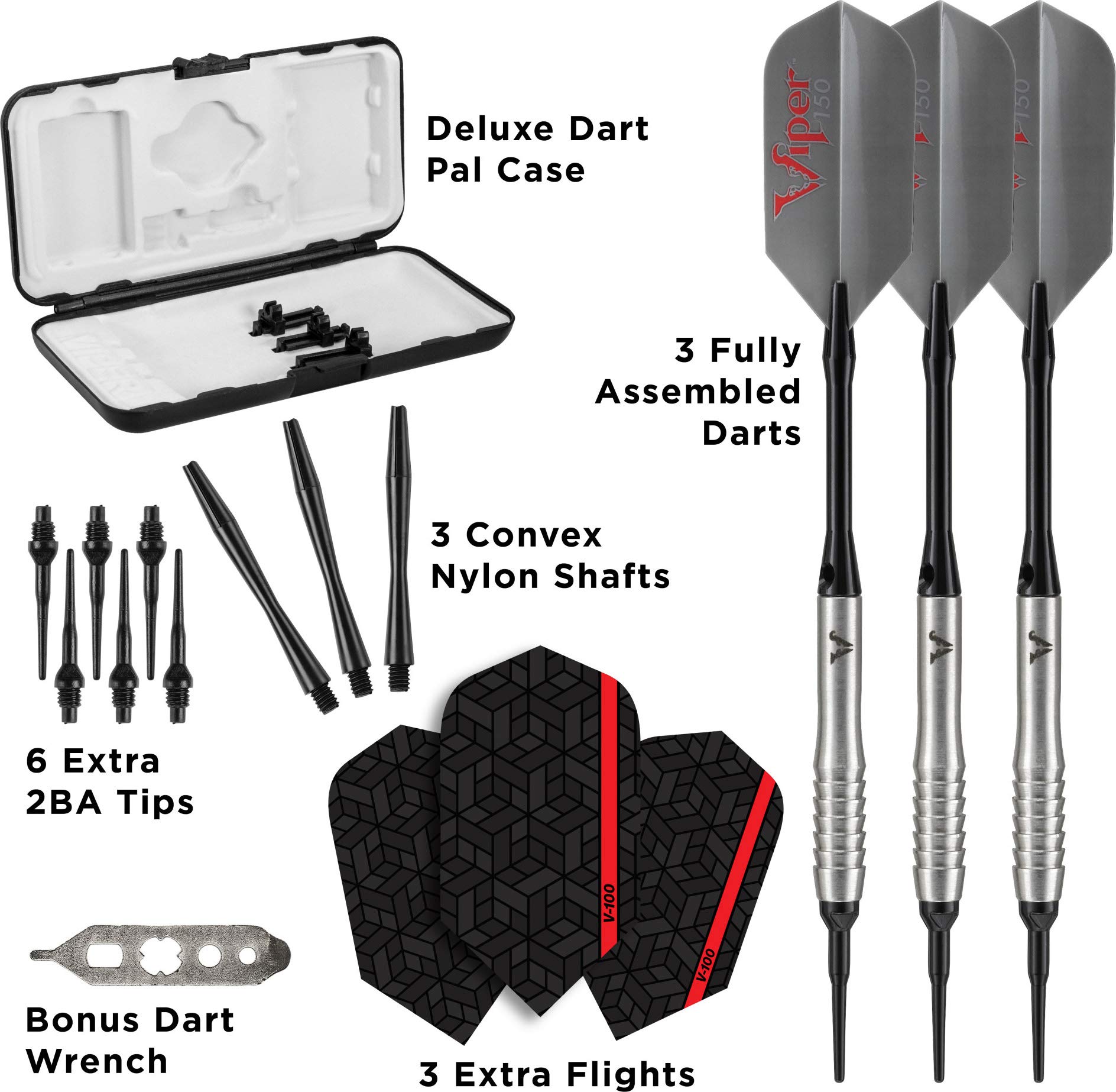 Foto 6 pulgar | Darts Viper V Factor 90 10, Punta Blanda De Tungsteno, 20 G, Con Funda - Venta Internacional.