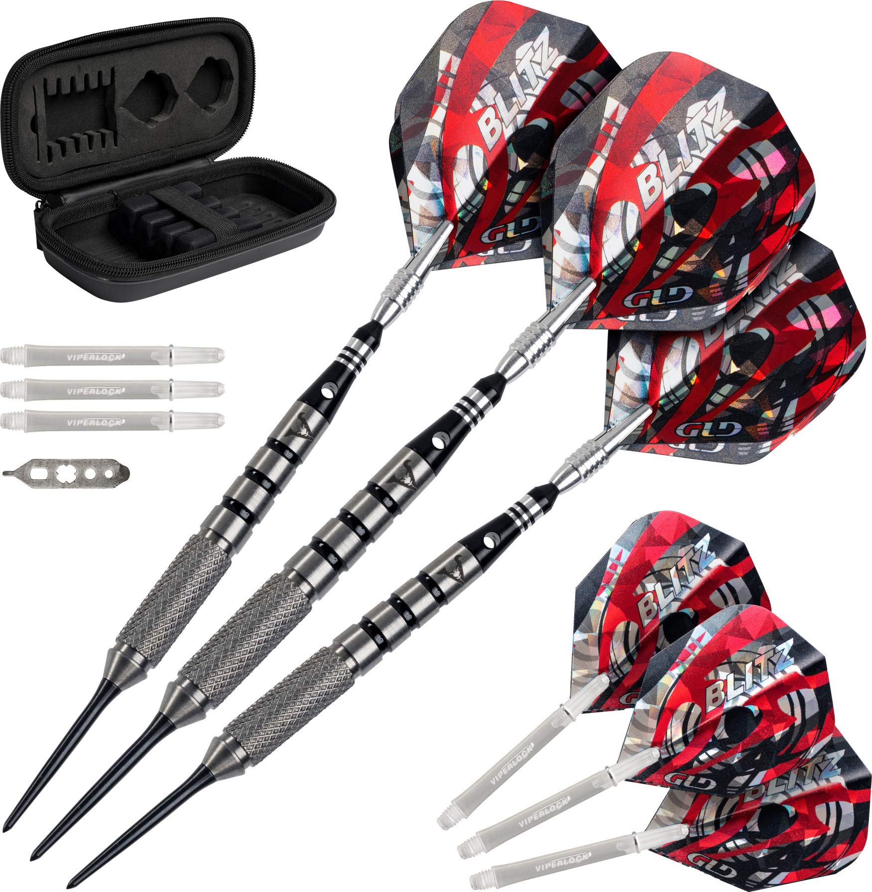 Foto 2 pulgar | Juego De Dardos Viper Blitz 95 Con Punta De Acero De Tungsteno, 24 G, Con Funda - Venta Internacional.