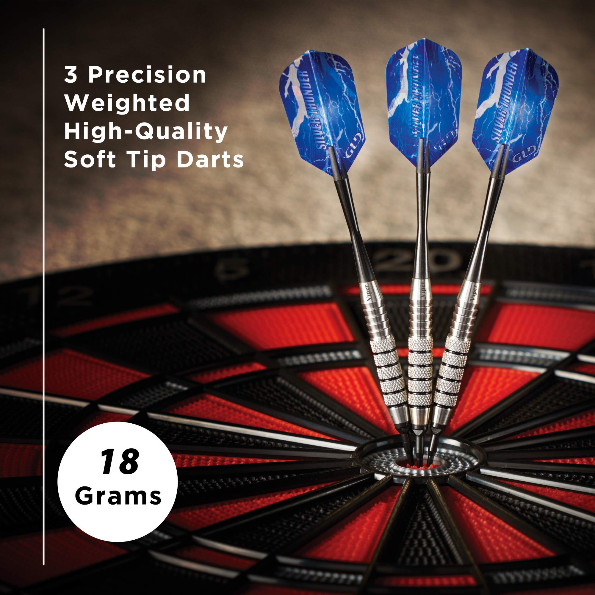 Foto 3 pulgar | Soft Tip Darts Viper Silver Thunder, 18 G, Para Adultos, Color Negro - Venta Internacional.