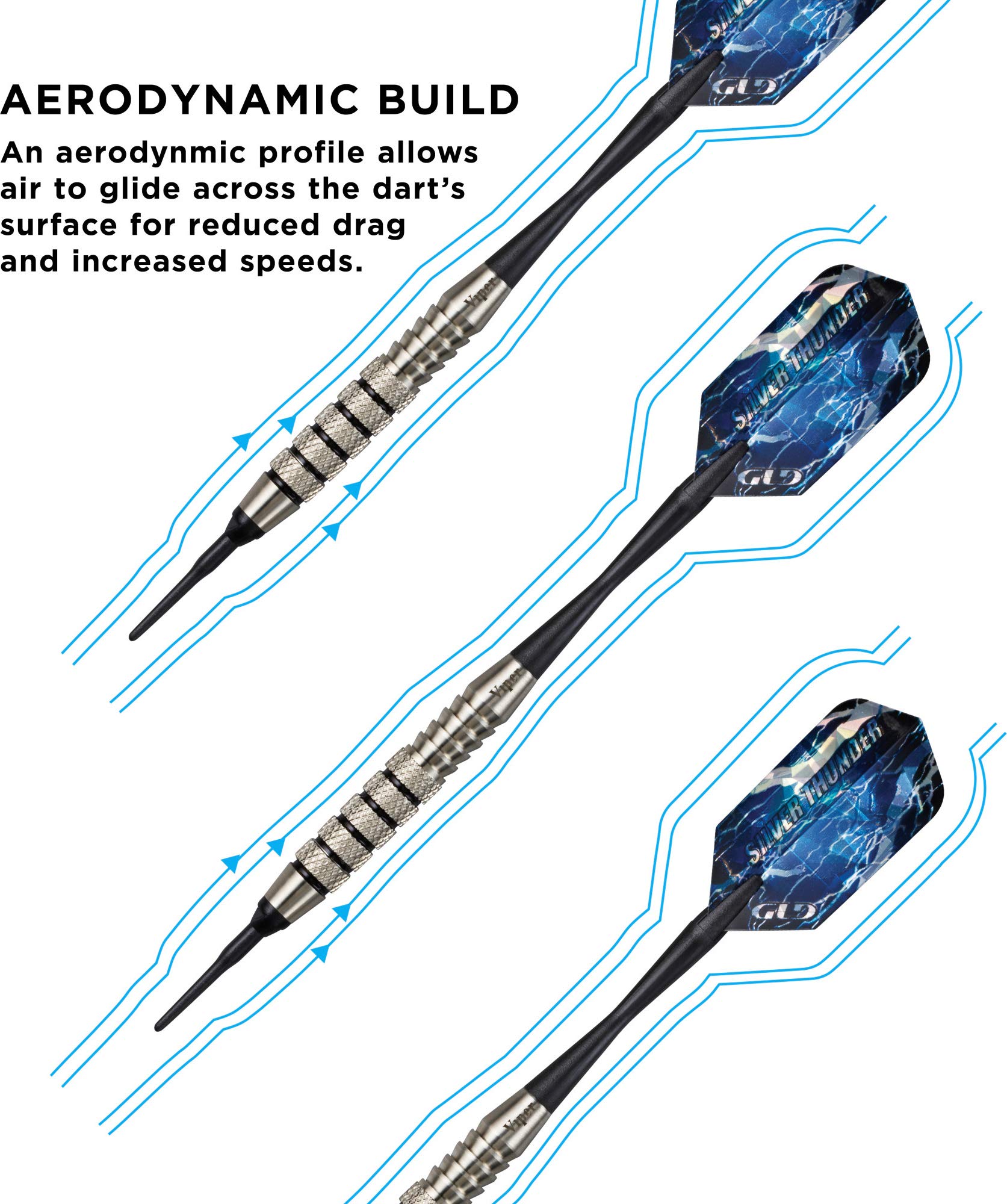 Foto 5 pulgar | Soft Tip Darts Viper Silver Thunder, 18 G, Para Adultos, Color Negro - Venta Internacional.