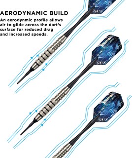 Foto 4 | Soft Tip Darts Viper Silver Thunder, 18 G, Para Adultos, Color Negro - Venta Internacional.