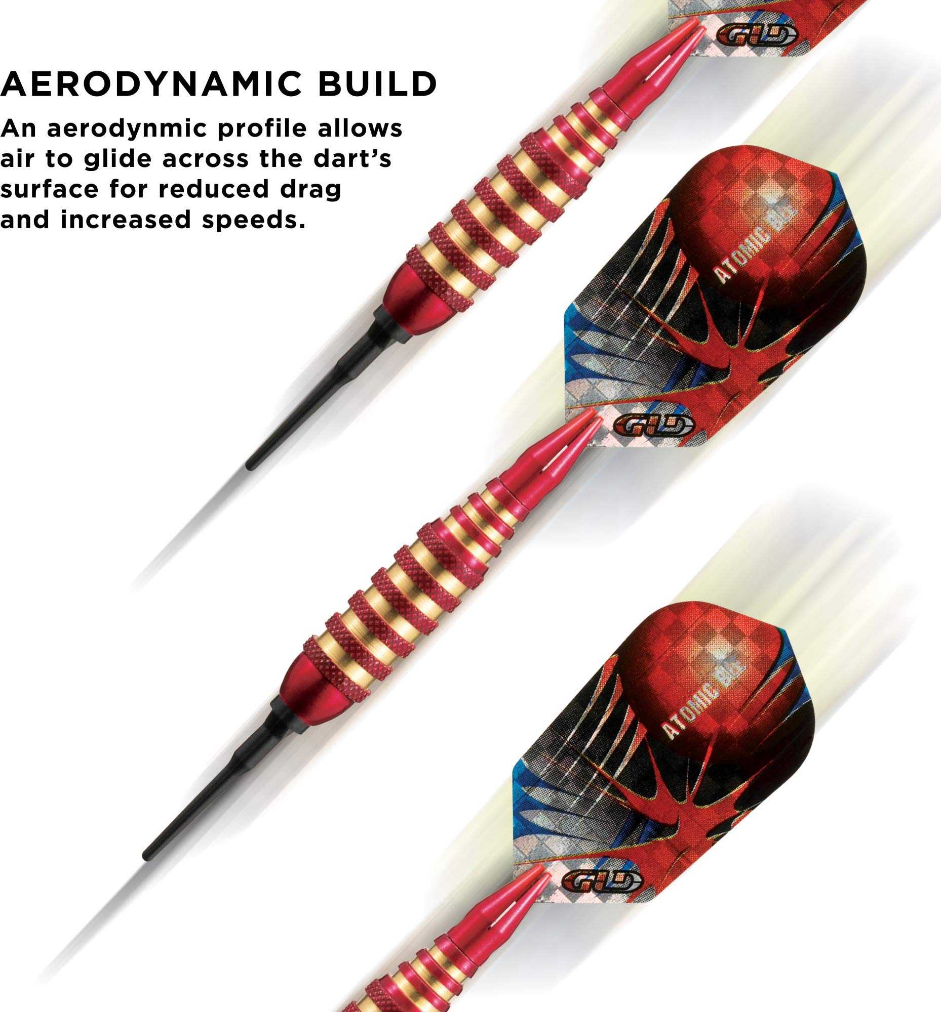 Foto 5 pulgar | Juego De 3 Dardos Soft Tip Viper Atomic Bee, 16 G, Rojos Con Puntas 2ba - Venta Internacional.
