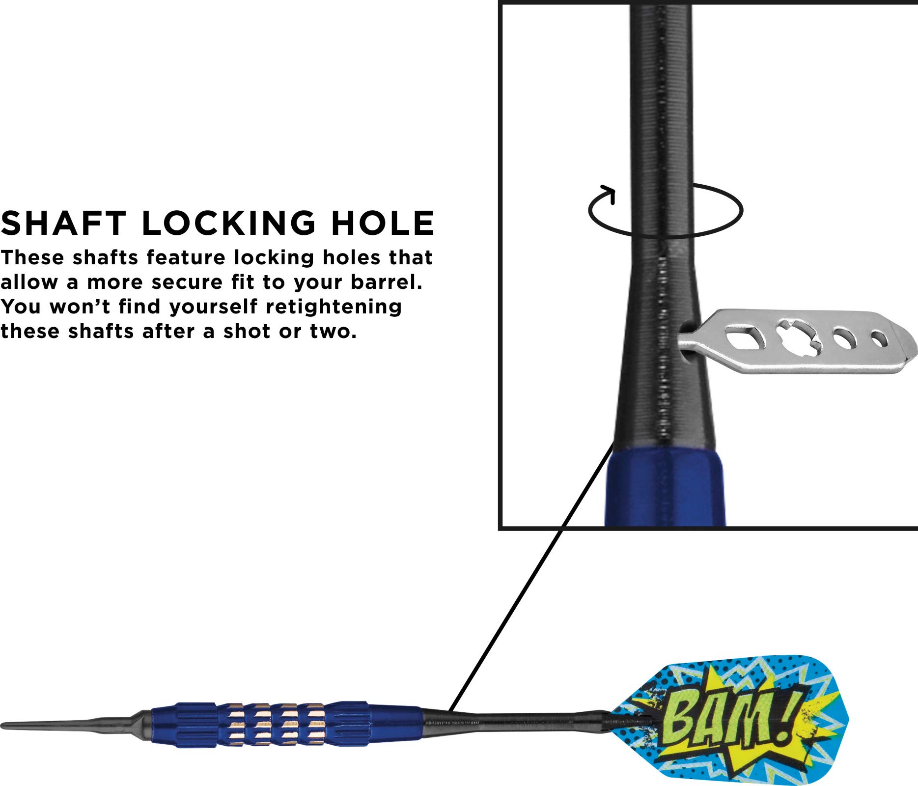 Foto 7 pulgar | Darts Viper Comix Bam Soft Tip, 18 G, Azul Con Accesorios - Venta Internacional.