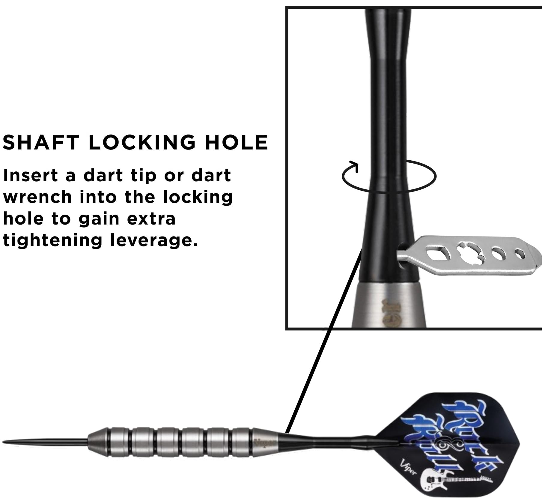 Foto 7 | Darts Viper Underground Rock & Roll Con Punta De Acero, 23 G - Venta Internacional.
