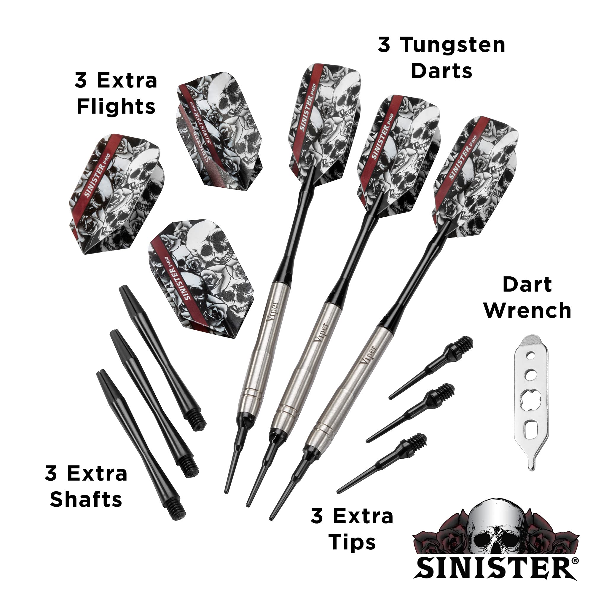 Foto 5 pulgar | Cañón Biselado Darts Viper, 18 G, Tungsteno, Con Accesorios, Plateado - Venta Internacional.
