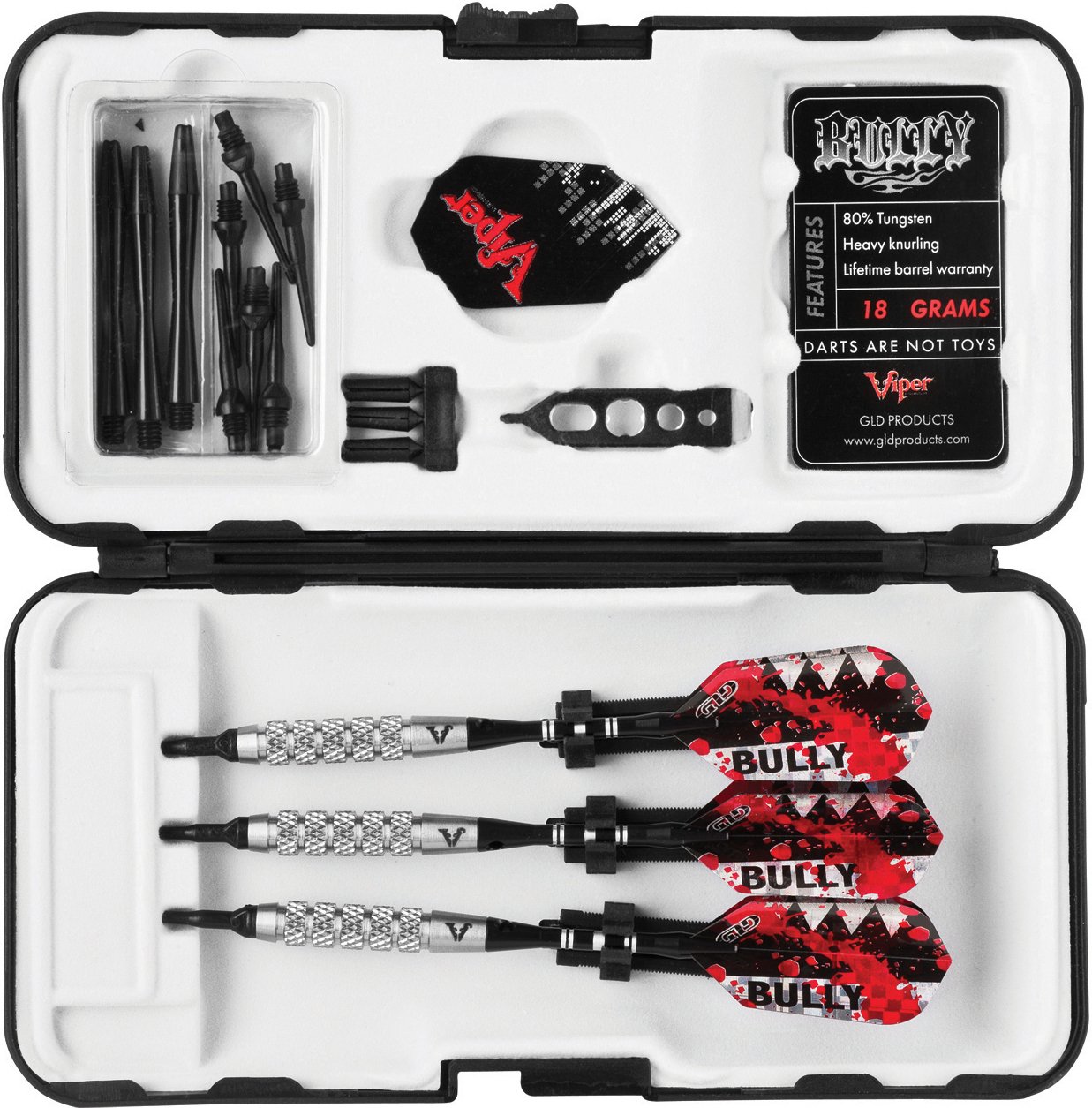 Foto 7 pulgar | Darts Viper Bully, 80% Tungsteno, Punta Blanda, 18 G, Con Funda - Venta Internacional.