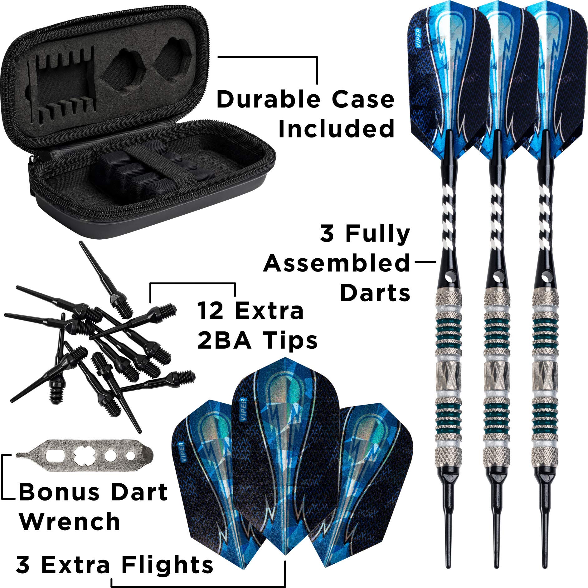 Foto 5 pulgar | Juego De Dardos Viper Astro, 80% Tungsteno, Punta Blanda Con Funda, 18 G - Venta Internacional.