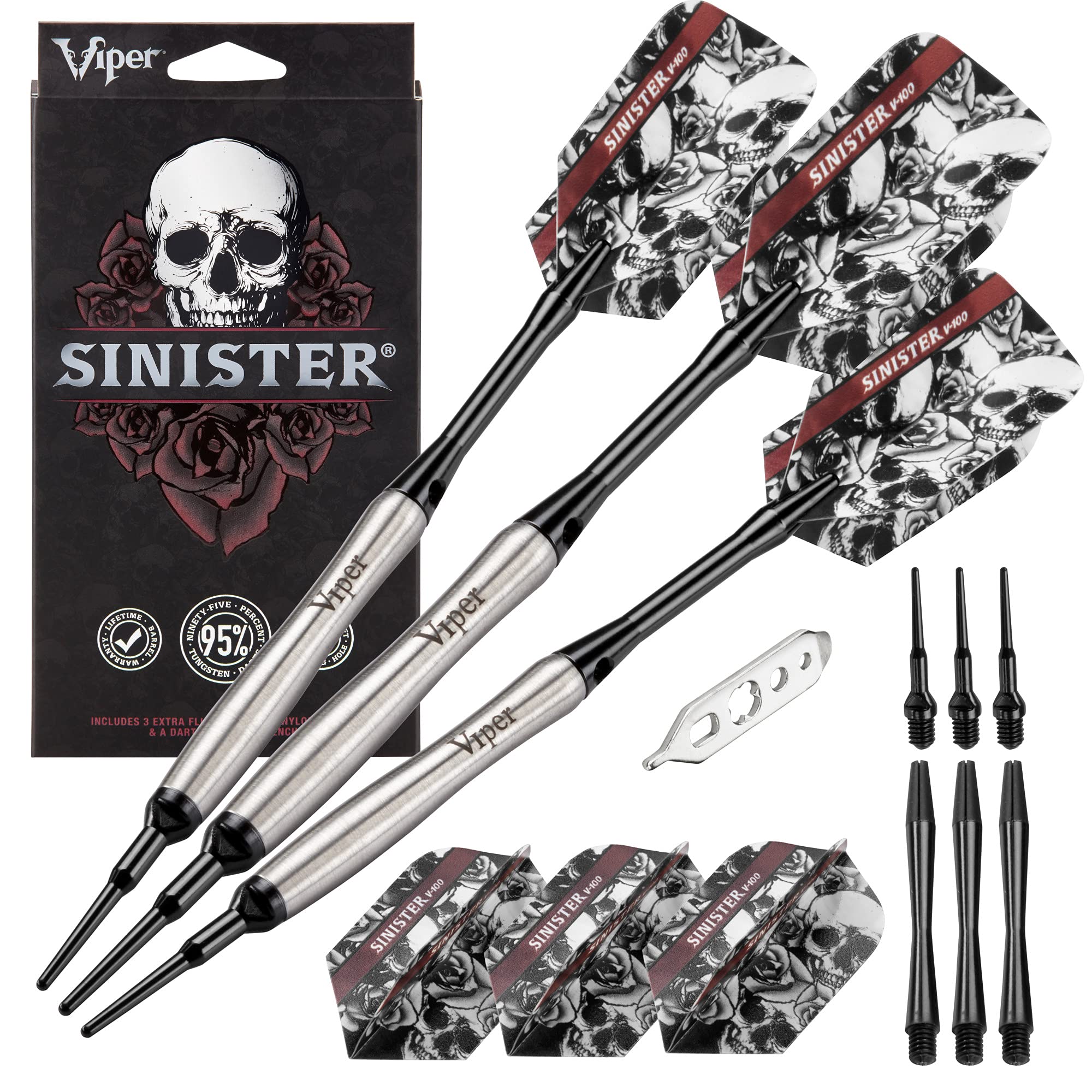 Foto 2 pulgar | Barril Contorneado Darts Viper, 18 G, Tungsteno Con Accesorios, Plateado - Venta Internacional.