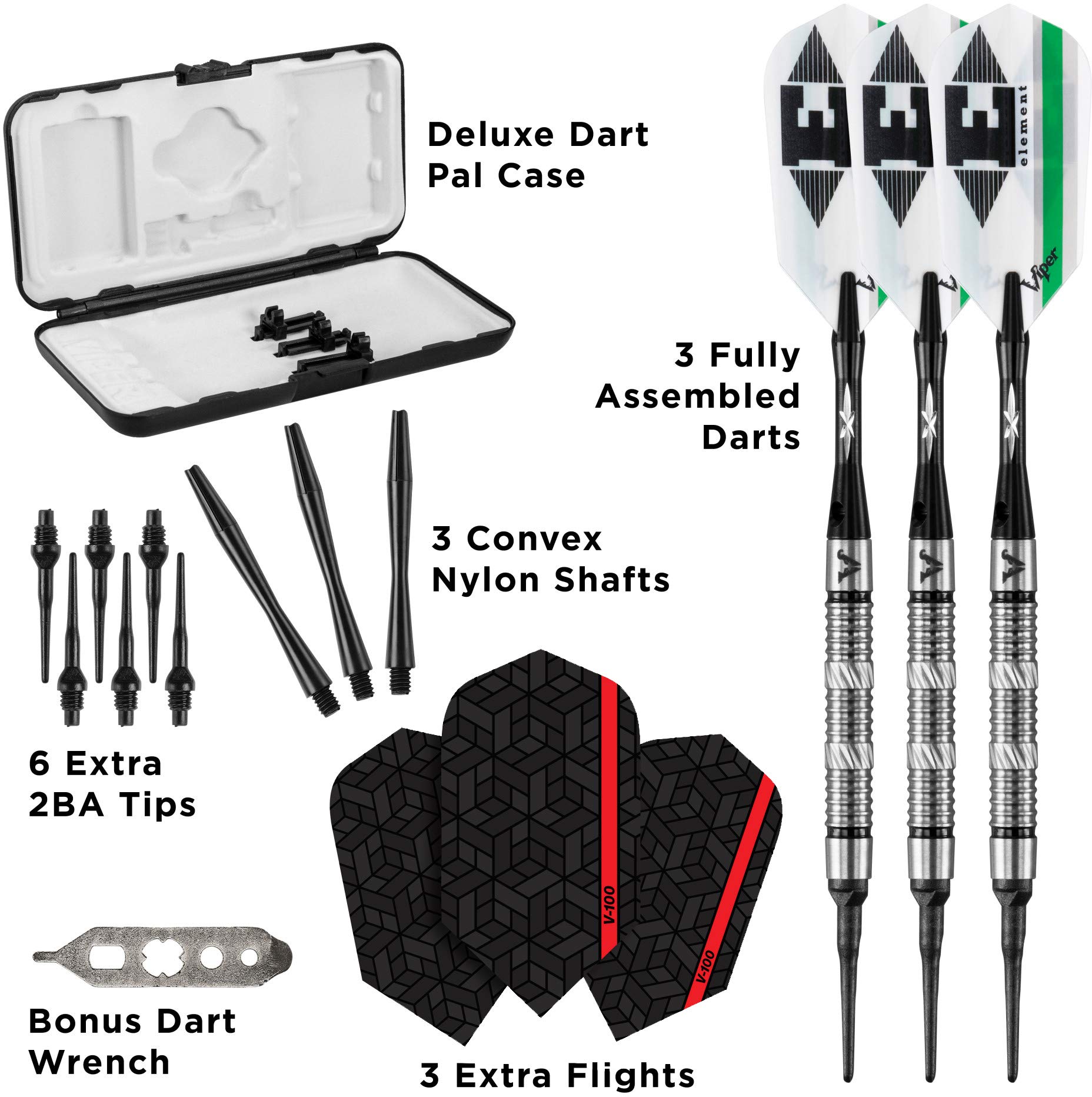 Foto 5 pulgar | Barril Darts Viper Ringed De Tungsteno Y Níquel De 18 G Con Funda - Venta Internacional.