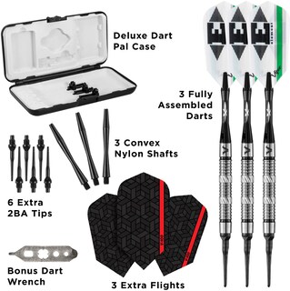 Foto 4 | Barril Darts Viper Ringed De Tungsteno Y Níquel De 18 G Con Funda - Venta Internacional.