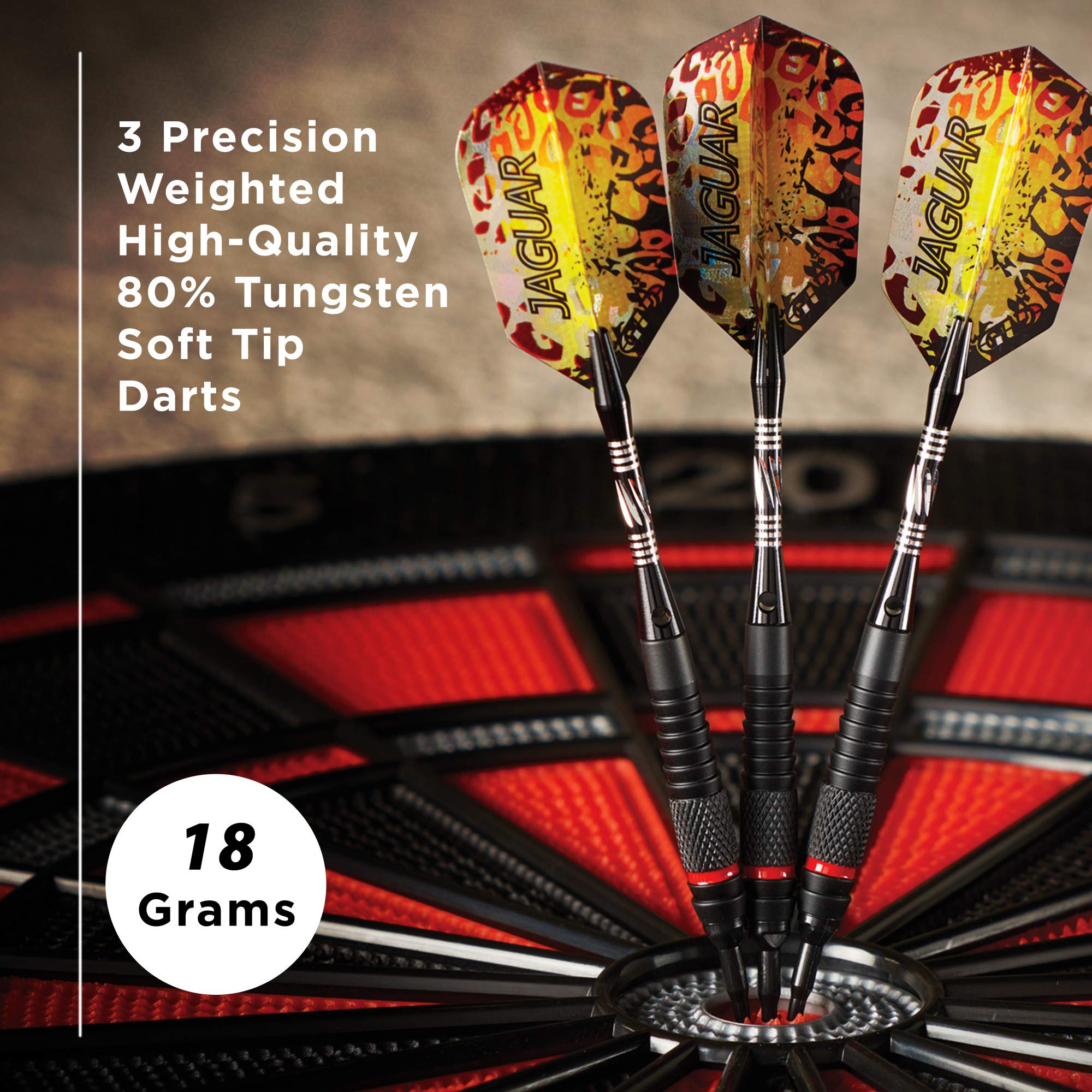 Foto 2 | Darts Viper Jaguar 80, Punta Blanda De Tungsteno, 18 G, Con Funda Para Adulto - Venta Internacional.