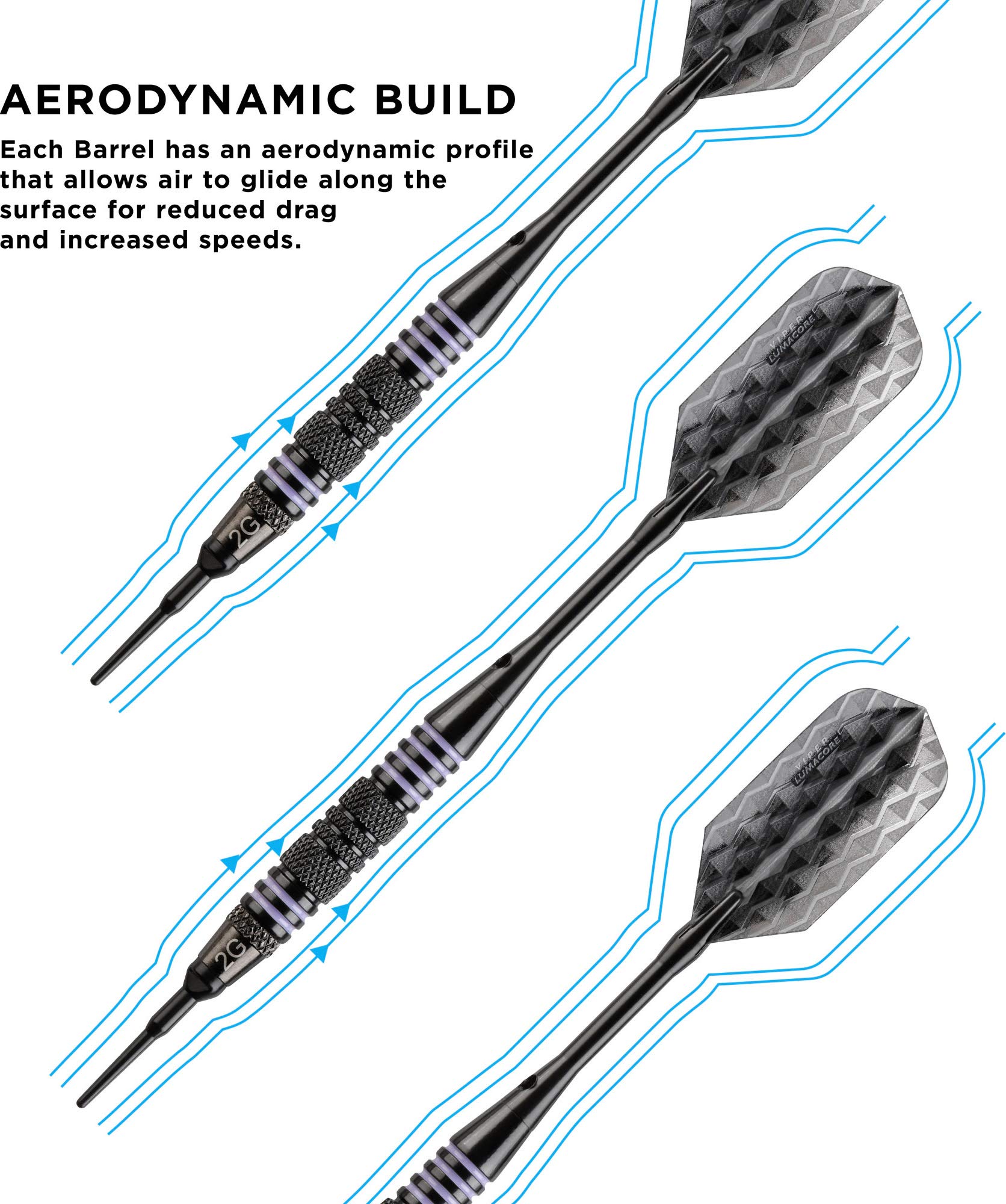 Foto 4 pulgar | Darts Viper Bobcat, Peso Ajustable, Punta Blanda, 16-18 G, Con Funda - Venta Internacional.