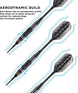 Foto 3 | Darts Viper Bobcat, Peso Ajustable, Punta Blanda, 16-18 G, Con Funda - Venta Internacional.