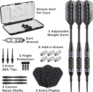 Foto 4 | Darts Viper Bobcat, Peso Ajustable, Punta Blanda, 16-18 G, Con Funda - Venta Internacional.