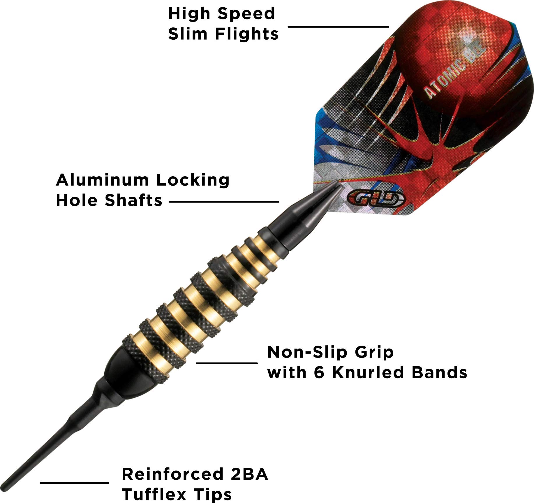 Foto 4 pulgar | Dardos De Punta Blanda Viper Atomic Bee De 16 G Con Agarre Y Precisión Mejorados - Venta Internacional.