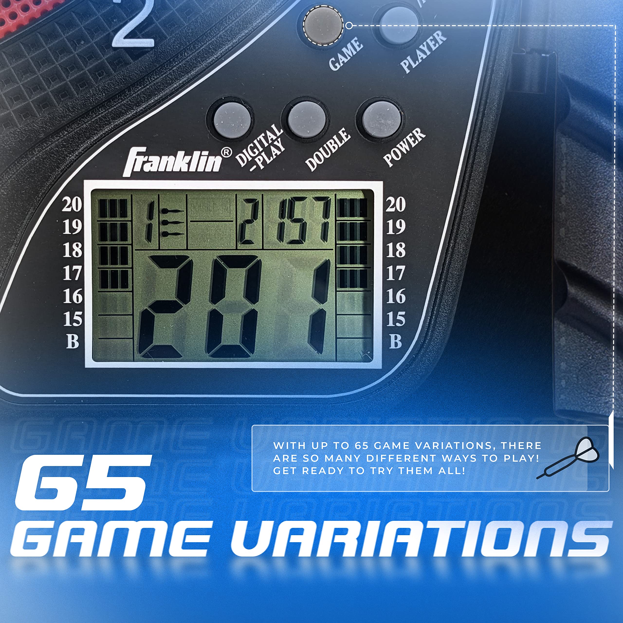 Foto 5 | Juego De Dardos Electrónico Franklin Sports Fs3000 Con Armario - Venta Internacional.