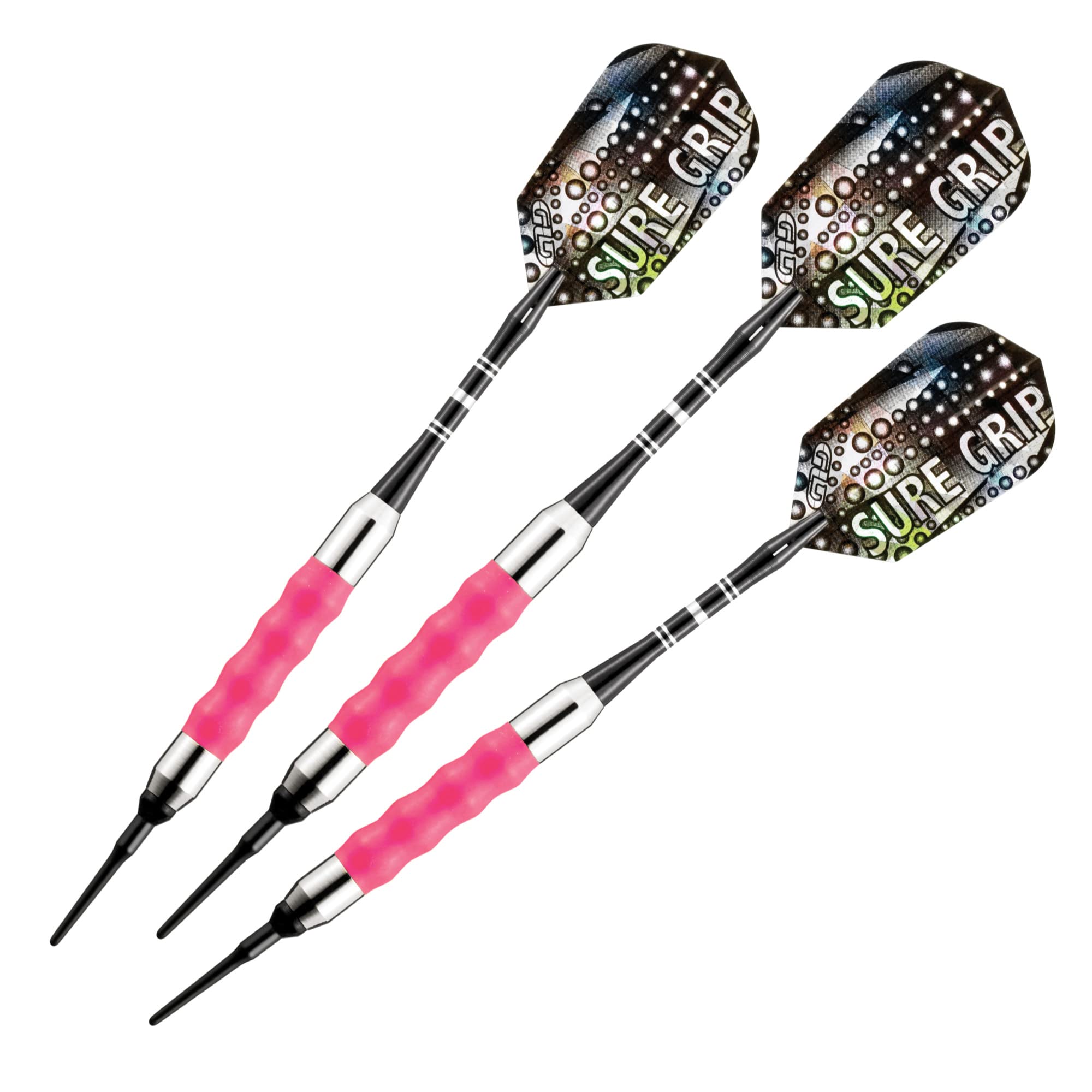 Foto 2 pulgar | Dardos Viper Sure Grip Soft Tip 18 g Chapado en Níquel Rosa y Plateado - Venta Internacional