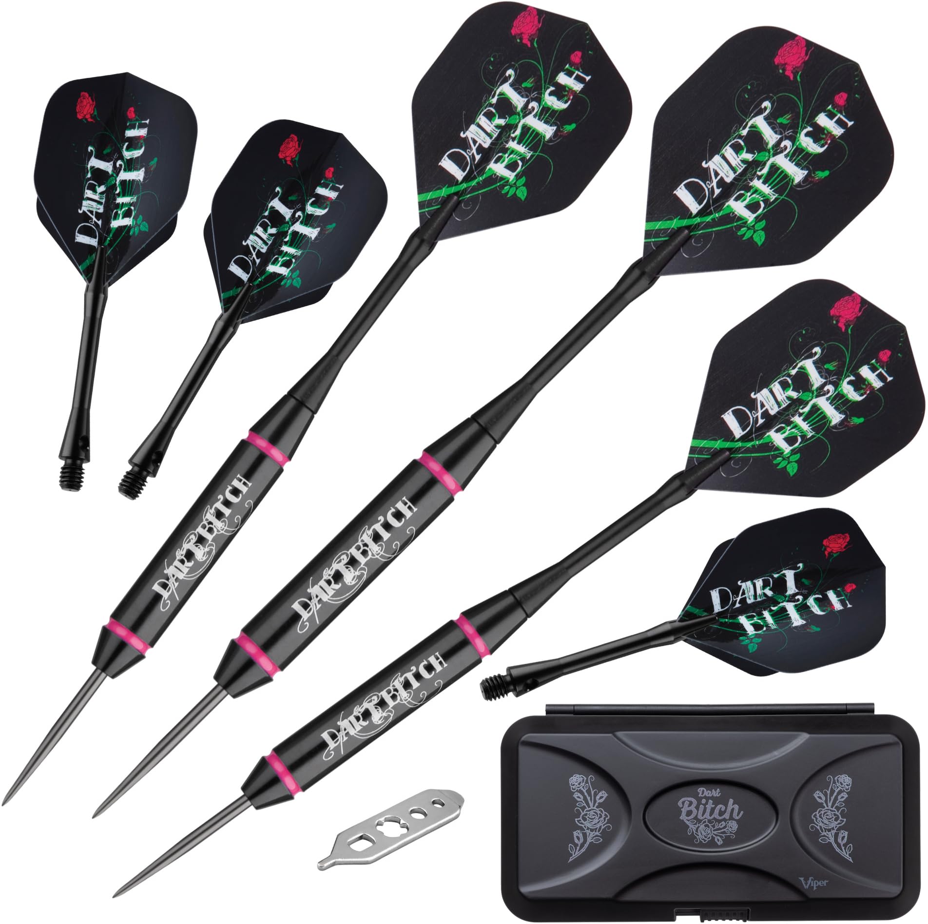 Foto 1 | Juego de Dardos Viper Vanity Series Dart B*tch con Punta de Acero 22 g con Funda - Venta Internacional