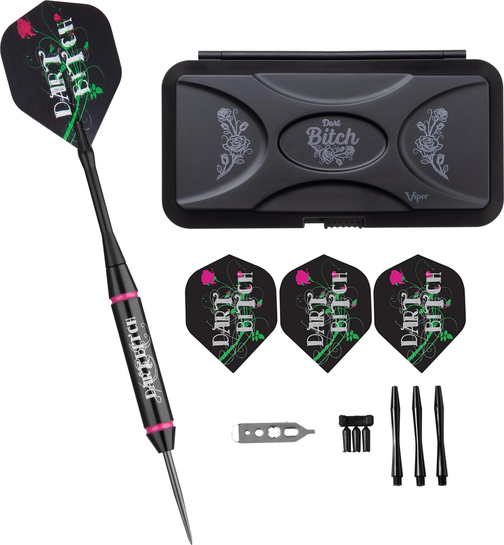 Foto 5 pulgar | Juego de Dardos Viper Vanity Series Dart B*tch con Punta de Acero 22 g con Funda - Venta Internacional
