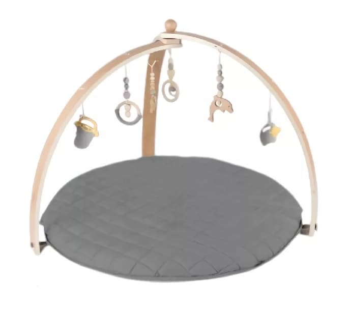 Gimnasio para Bebé AEIOU Kk6351 Gris Interactivo de Madera $498