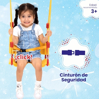 Foto 2 | Asiento Columpio Para Niños Respaldo, 3-6 Años - Enerplay