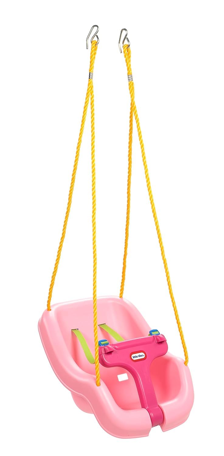 Foto 2 pulgar | Swing Little Tikes Snug 'n Secure, 2 En 1, 9m-4y, Rosa, Con Correas - Venta Internacional.