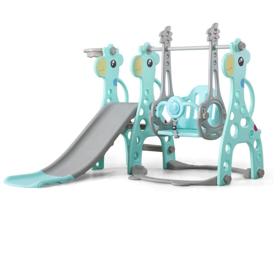 Centro de Juegos Bluelander con Tobogán Columpio y Canasta $1,799