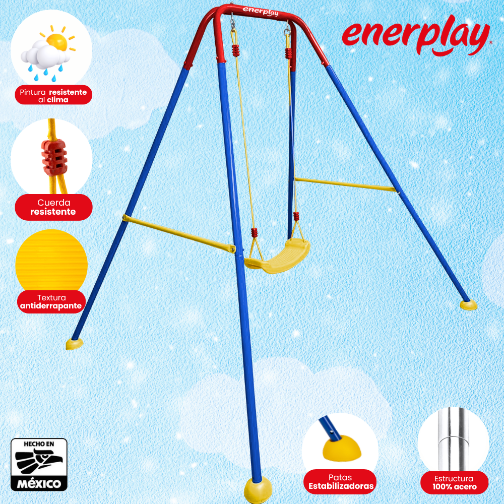Foto 4 pulgar | Columpio Para Niños 170x152cm - Enerplay