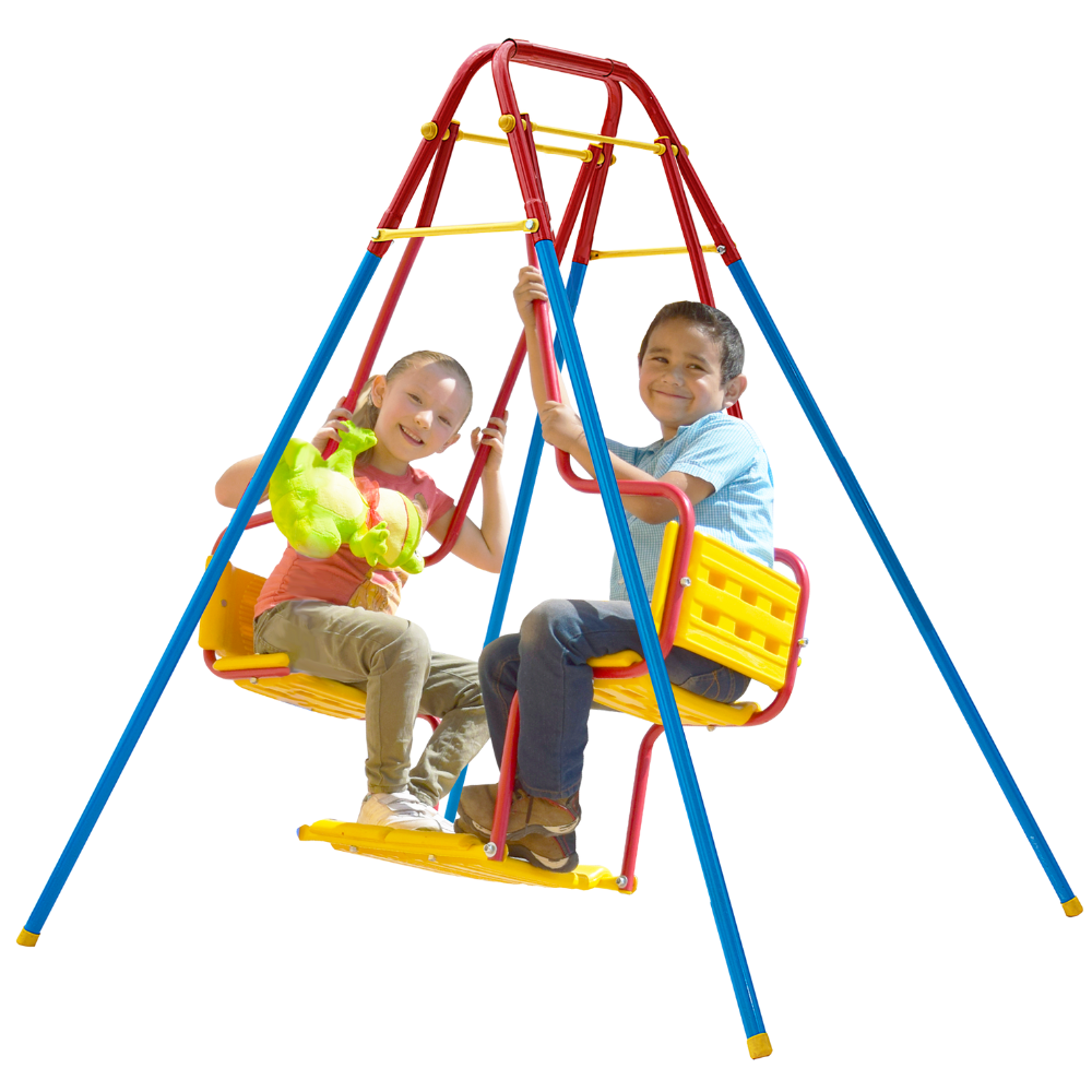 Foto 2 pulgar | Columpio Doble Para Niños Twin 130x124 Cm – Enerplay