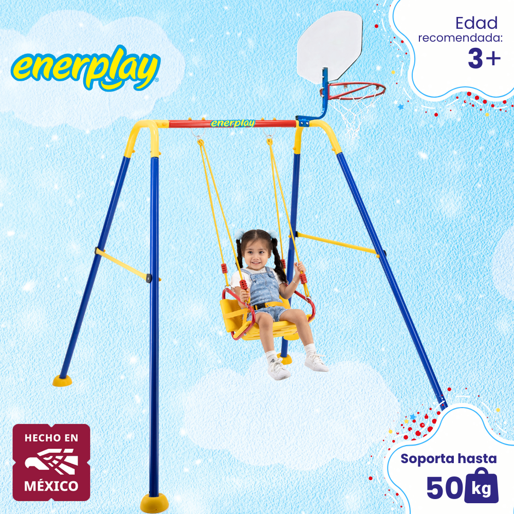 Foto 4 pulgar | Columpio Y Resbaladilla Plus 160x210 Cm  - Enerplay
