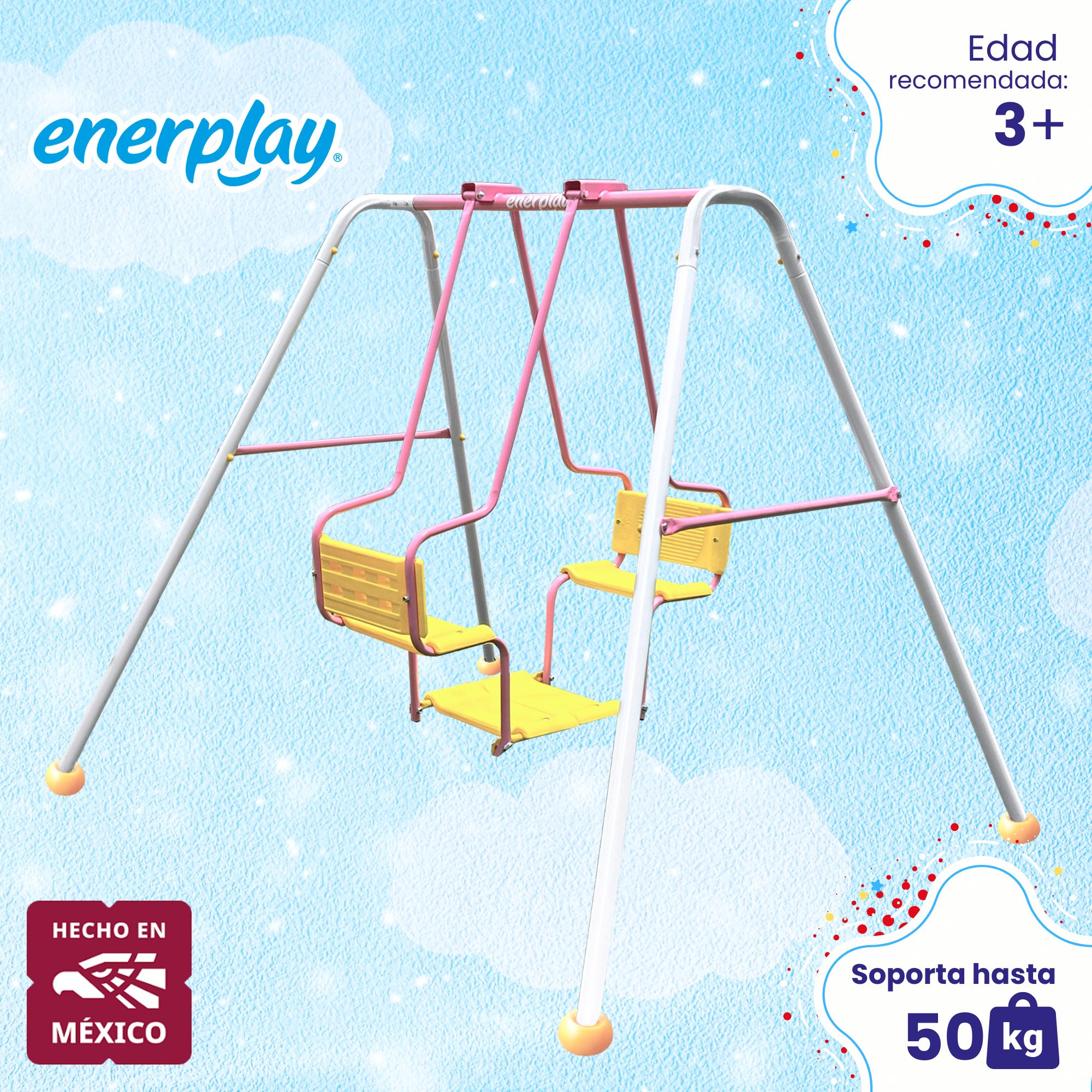 Foto 3 pulgar | Columpio Doble Torino 150x160 Cm - Enerplay