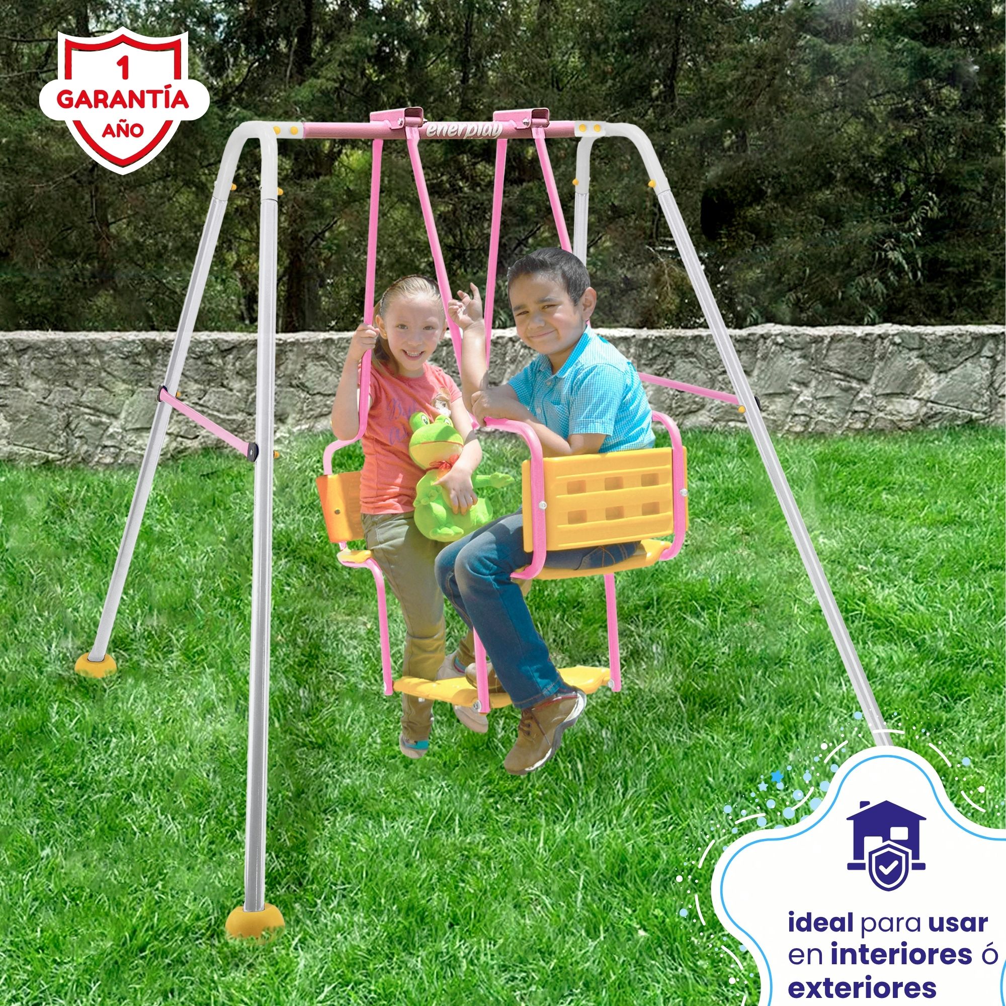 Foto 6 pulgar | Columpio Doble Torino 150x160 Cm - Enerplay