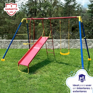Foto 4 | Columpio Con Resbaladilla Y Balancín Doble - Enerplay