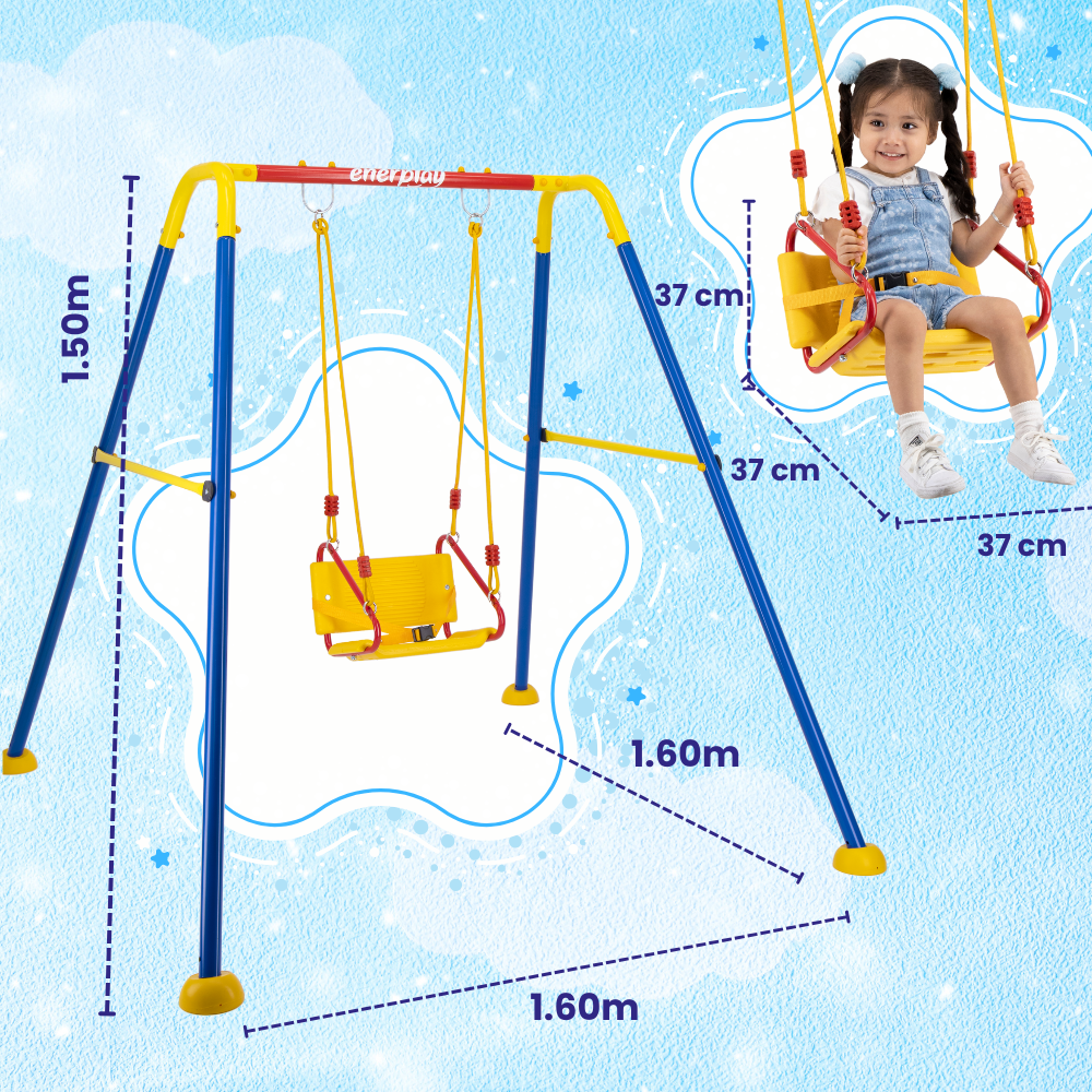 Foto 6 pulgar | Columpio Para Niños  160x150 Cm - Enerplay