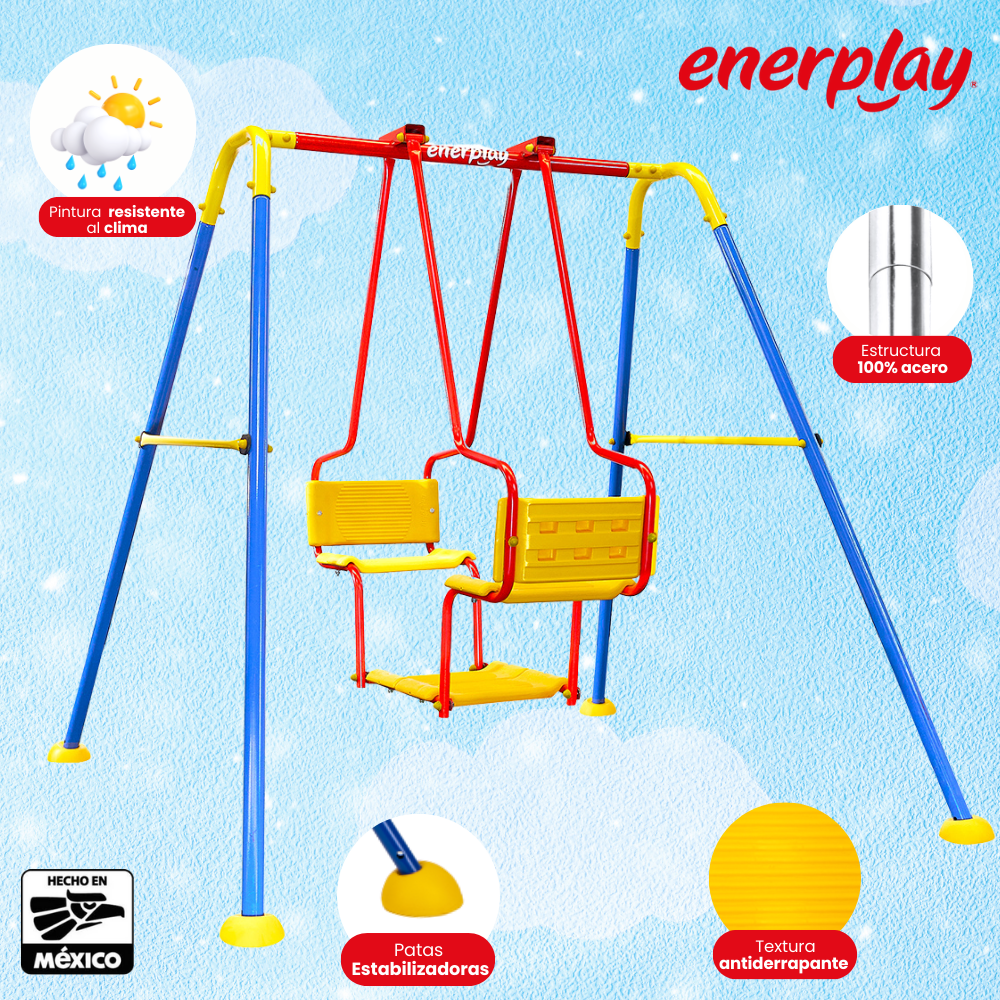 Foto 4 pulgar | Columpio Doble Torino 150x160 Cm - Enerplay
