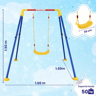 Foto 5 | Columpio Para Niños Sevilla 150x160 Cm - Enerplay